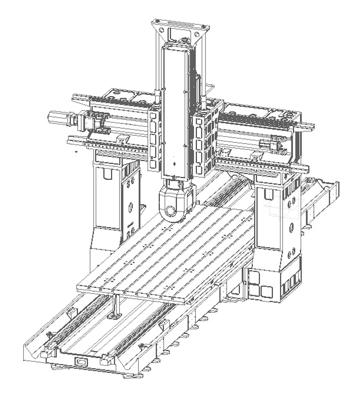Трёхлинейный пятикоординатный портальный обрабатывающий центр GTM3022
