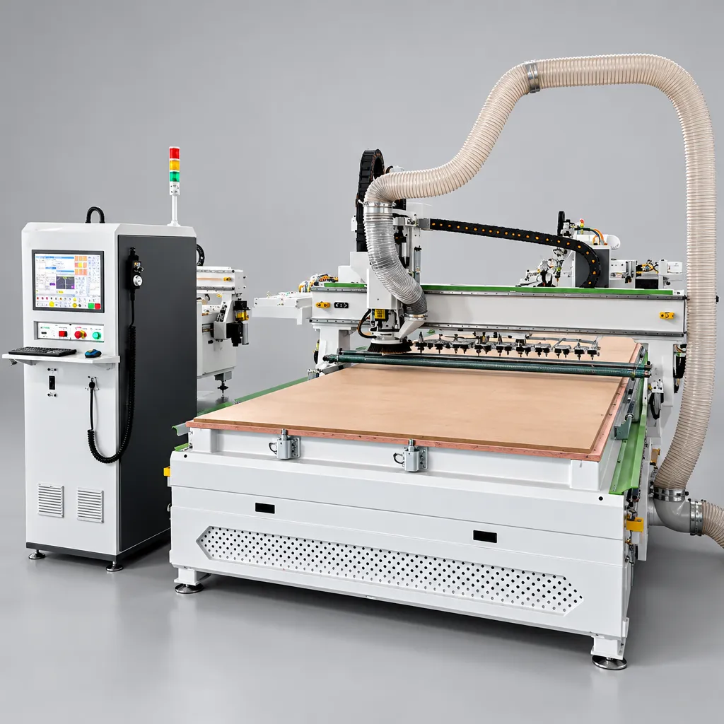 Нестинговый фрезерный станок с ЧПУ CNC1830 с автоматической сменой инструмента ATC
