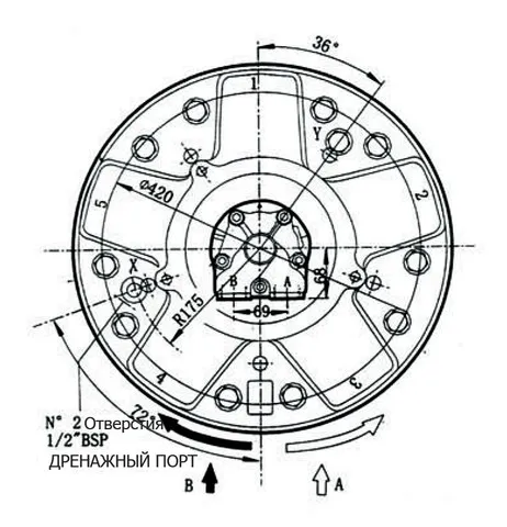 Гидромотор INM5-1600-A
