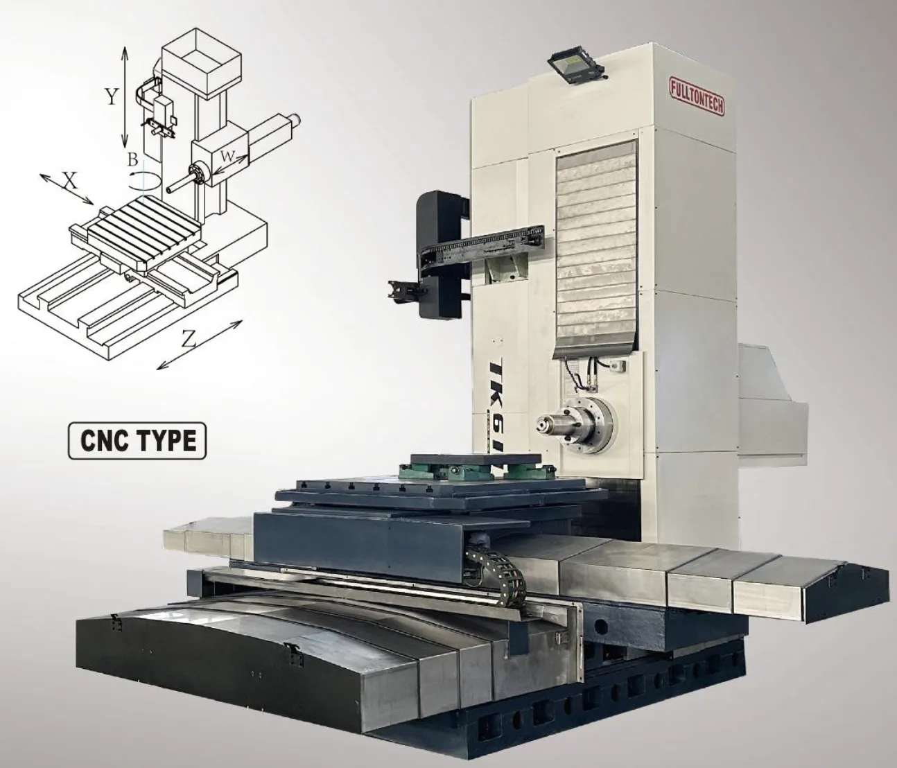 Координатно-расточной станок с ЧПУ TK6113 со столом