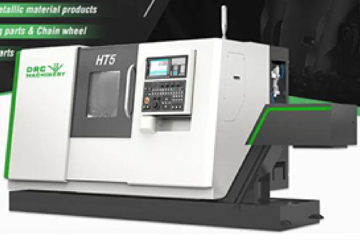 Токарный станок с наклонной станиной HT5МУ и ЧПУ Fanuc 0i-TF plus